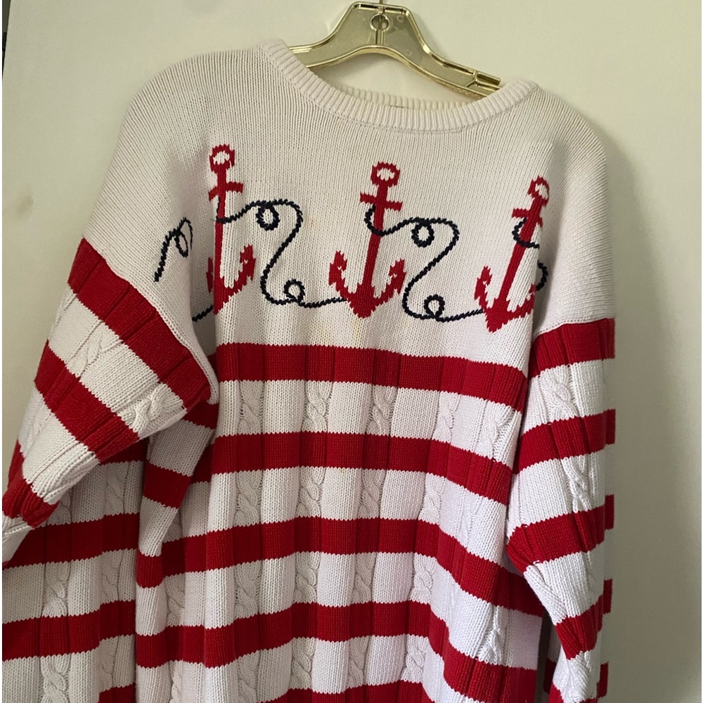 Dior sweater Yacht Ready  fits large slouch in medium Cotton Scarf not included